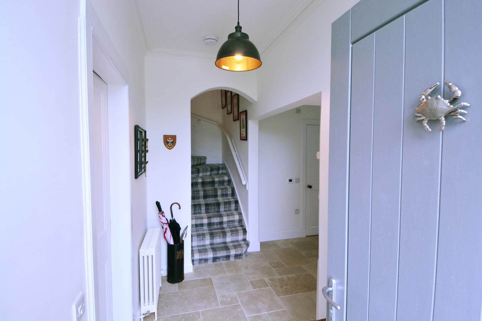 Refurb and Extension Traditional Cottage Front door looking into Reception