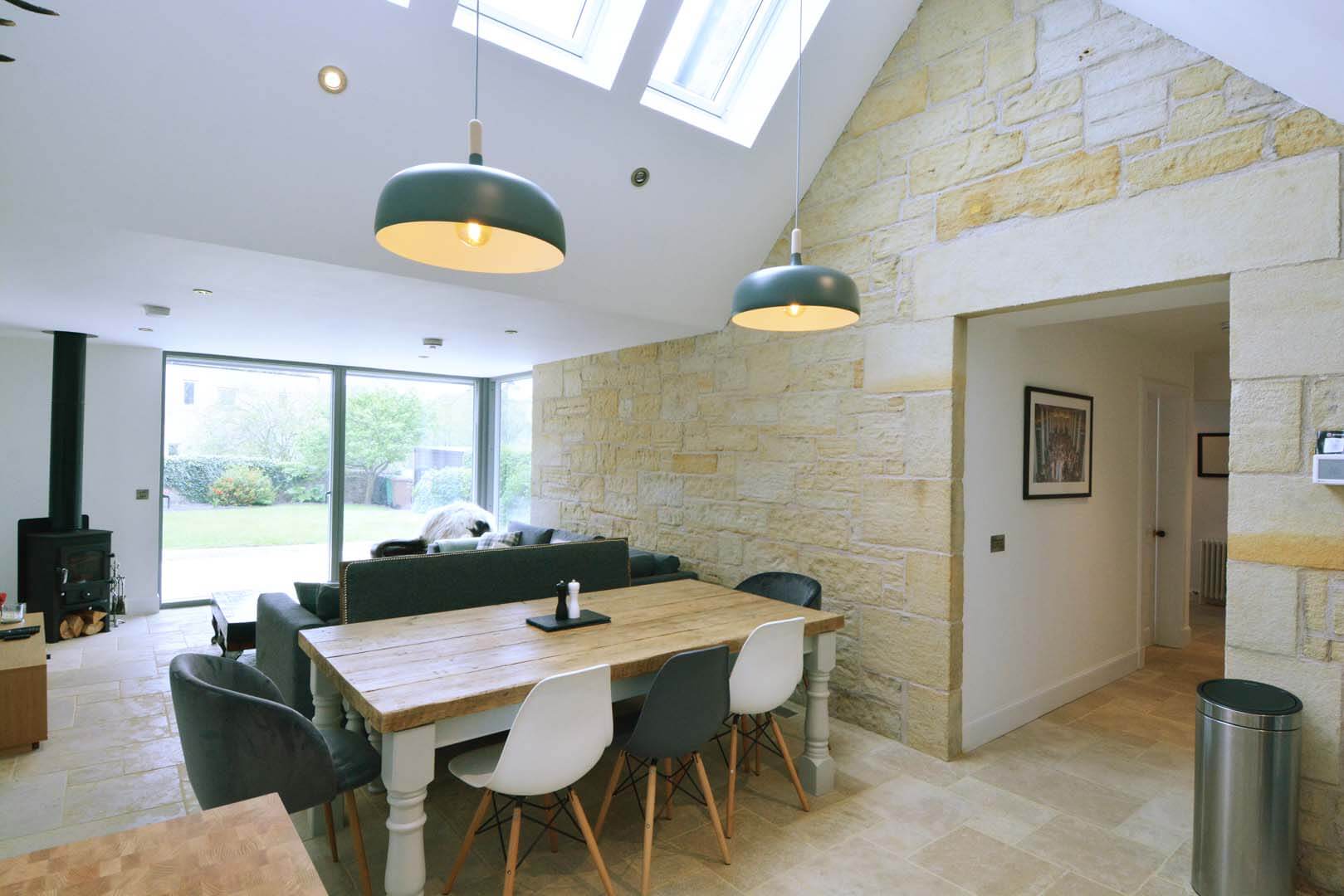 Refurb and Extension Traditional Cottage Kitchen looking into Dinning Room